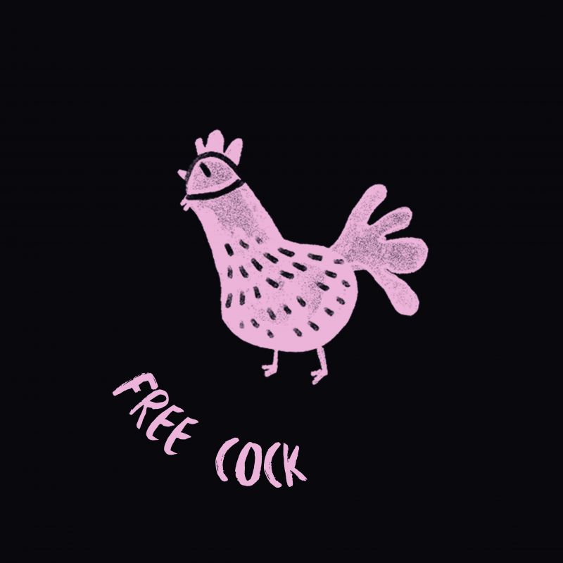 14freecock_bksticker70mmts-41f260d37dda90fe0b5ab1b6e1236a13